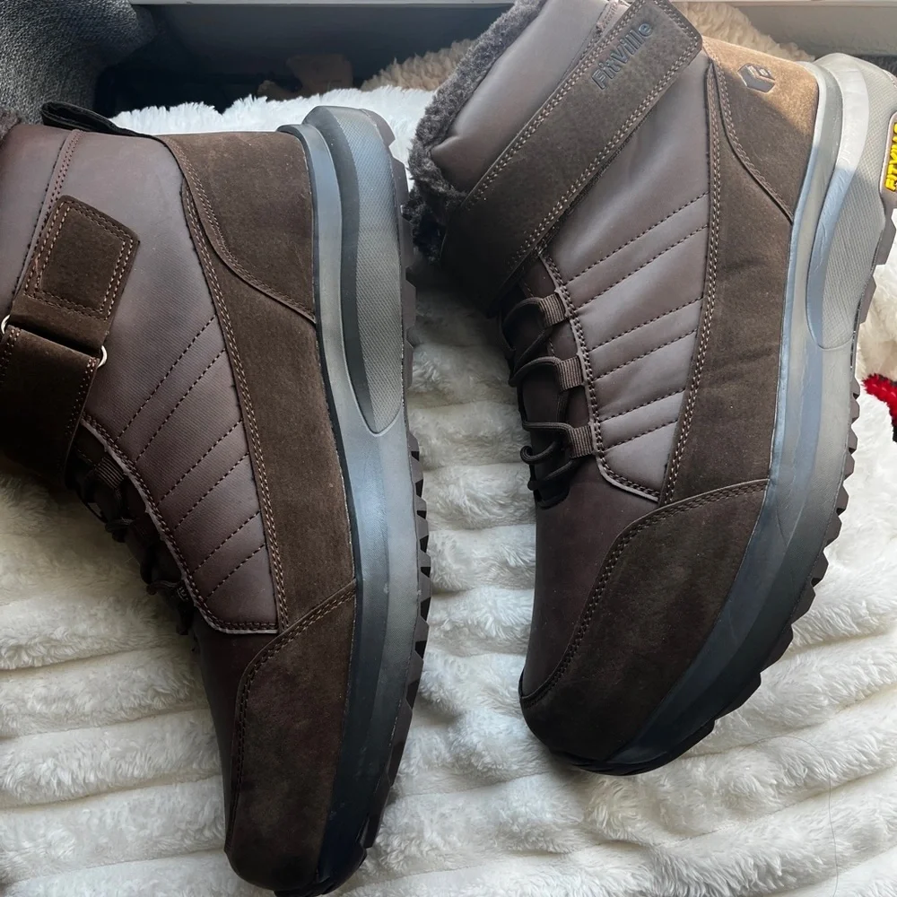 FitVille Wide Width Mens Winter Boots Fur Lined Diabetic shoe 15 x-wide / 571
